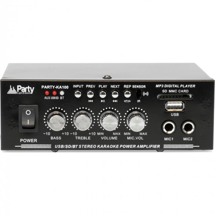 SET KARAOKE CU AMPLIFICATOR 2X50W + 2 BOXE CU BLUETOOTH/USB/SD [4]