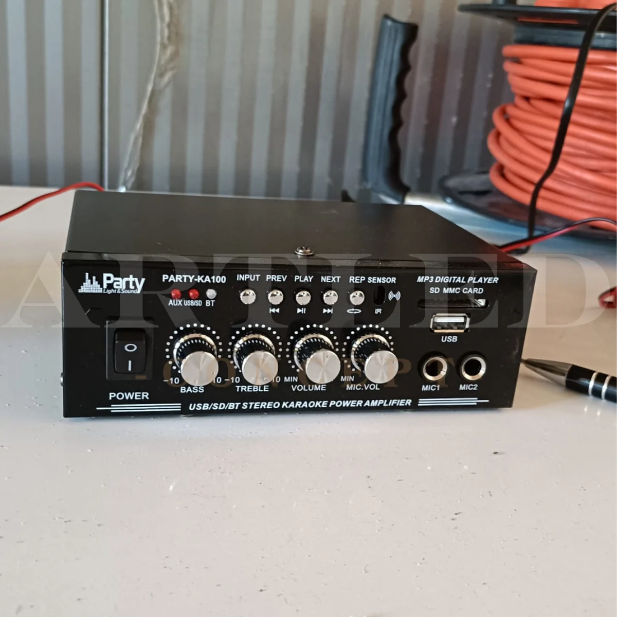 SET KARAOKE CU AMPLIFICATOR 2X50W + 2 BOXE CU BLUETOOTH/USB/SD stc [5]