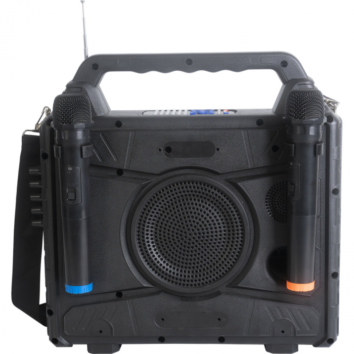 SET PORTABIL KARAOKE CU ECRAN INCORPORAT 14.1" SI 2 MIC WIRELESS [5]