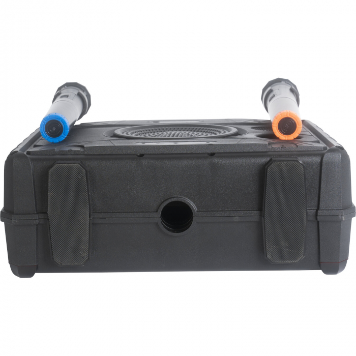 SET PORTABIL KARAOKE CU ECRAN INCORPORAT 14.1" SI 2 MIC WIRELESS [6]