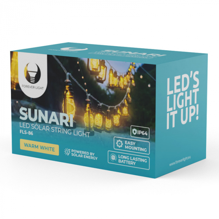 SIR ILUMINAT CU INCARCARE SOLARA 6.5M IP64 ALB CALD [3]