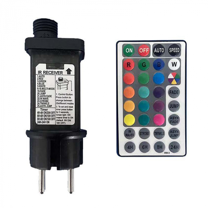 Ghirlanda luminoasa, 13 metri, 0.5W RGB IP44, v-tac [3]