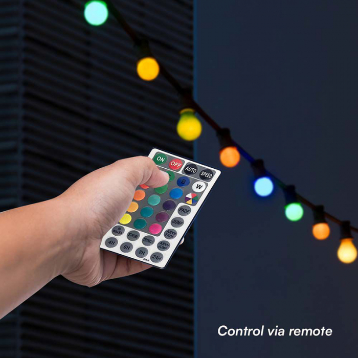 Ghirlanda luminoasa, 13 metri, 0.5W RGB IP44, v-tac [8]
