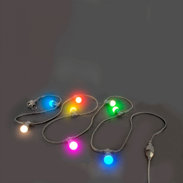 Ghirlanda luminoasa 20becuri x 0,5W, colorare RGB, 10 metri, protectie IP65, Ibiza Light [4]