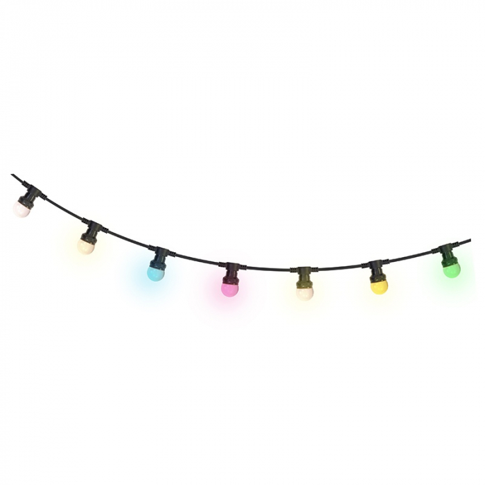 Ghirlanda luminoasa 20becuri x 0,5W, colorare RGB, 10 metri, protectie IP65, Ibiza Light [2]
