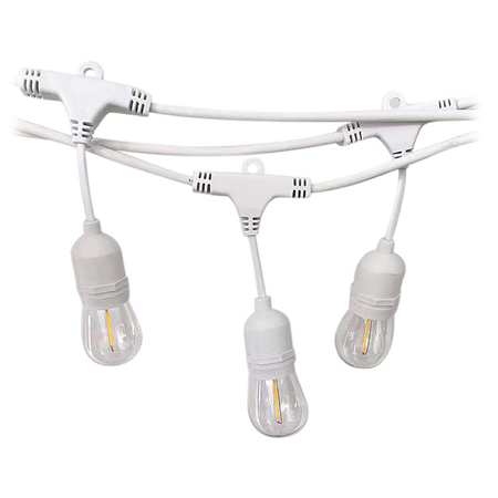 Ghirlanda luminoasa 10 socluri pentru becuri E27, 15 metri, protectie IP65, V-TAC, alb [1]