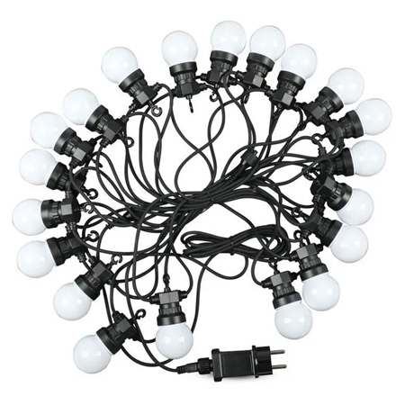 Ghirlanda luminoasa 20 becuri x 0.5W, 10 metri, lumina cald(3000K), protectie IP44, V-TAC [1]