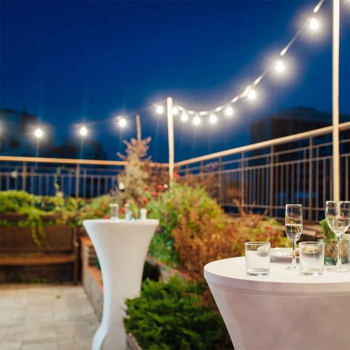 Ghirlanda luminoasa 20 becuri x 0.5W, 10 metri, lumina rece(6000 K), protectie IP44, V-TAC [6]