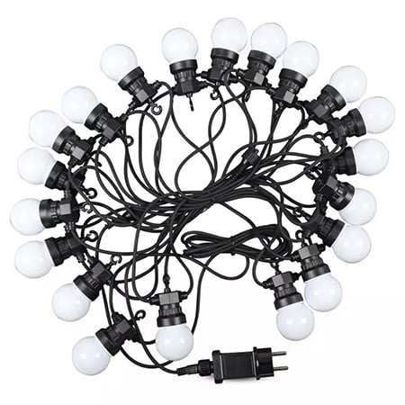 Ghirlanda luminoasa cu 20 becuri de 0,5W fiecare, 10 metri IP44 , 6000K ALB RECE [1]