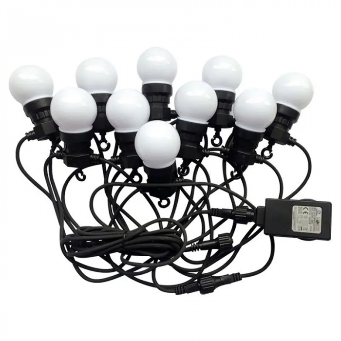 Ghirlanda luminoasa 20 becuri x 0.5W, 5 metri, lumina alb cald(3000K), protectie IP44, V-TAC [2]