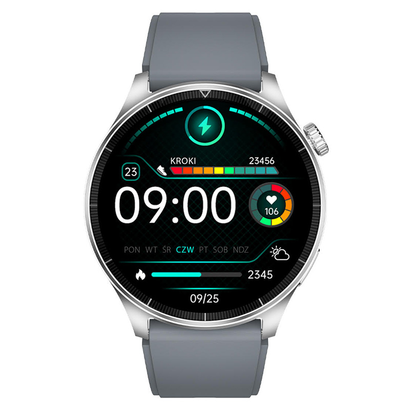 SMARTWATCH GRAND II 1.45'' - ARGINTIU [5]