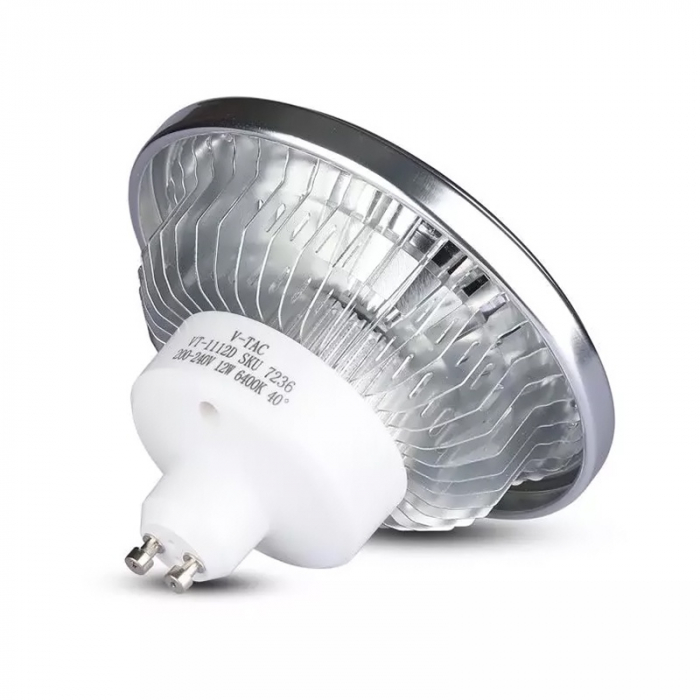 Spot LED GU10 AR111, 12W, 4500K, alb neutru, V-TAC 4223 [5]