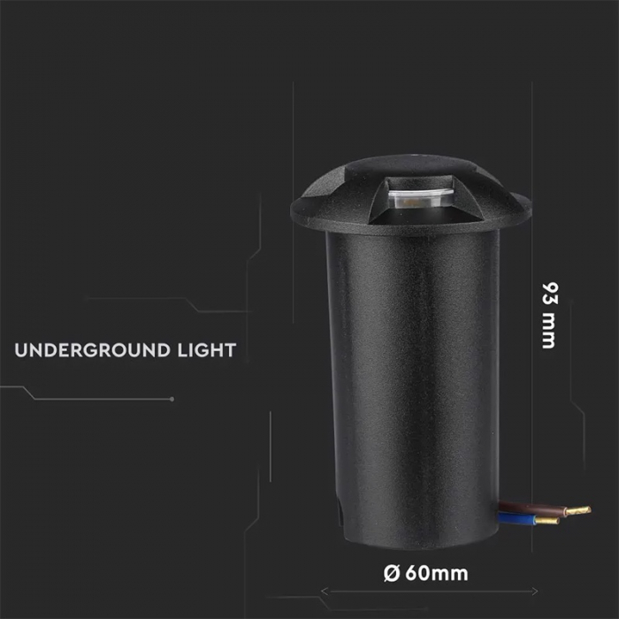 Spot led steplight, 1w, 6400k, alb rece, V-TAC 1472 [9]