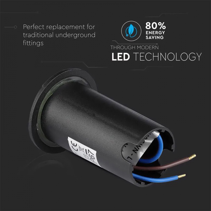 Spot led steplight, 1w, 6400k, alb rece, V-TAC 1472 [11]