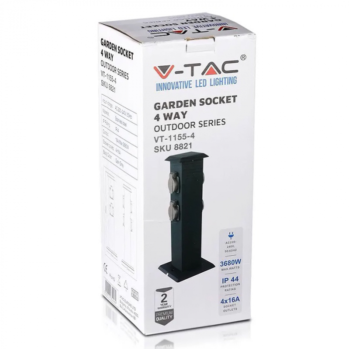 STALP EXTERIOR CU 4 PRIZE IP44 [11]
