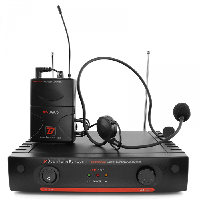 STATIE 1 MICROFON WIRELESS TIP CASCA UHF 536,5 MHZ [10]