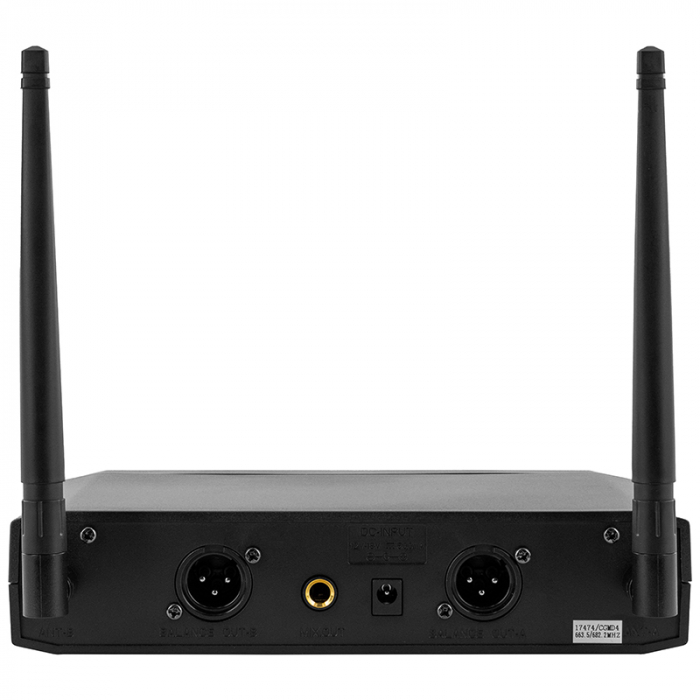 Stație Microfoane 2 UHF Wireless 663.5-682.2MHz | Sunet Clar și Puternic [4]