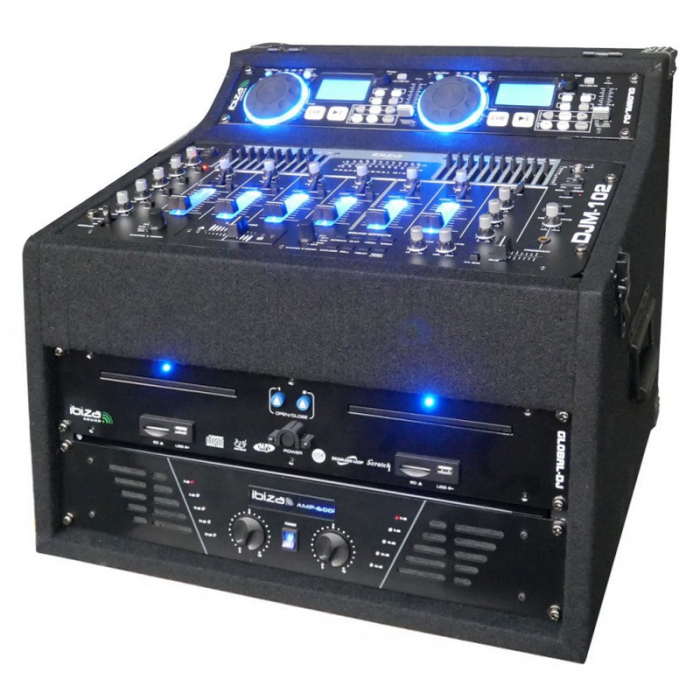 STATIE DJ AMPLIFICATOR + MIXER + PLAYER AUDIO CD/USB/SD [2]