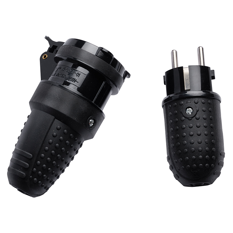 STECKER MAMA IP44 16A MAX 3500W - NEGRU [4]