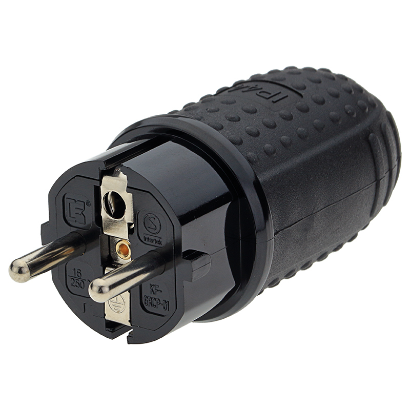 STECKER TATA IP44 16A MAX 3500W - NEGRU [2]