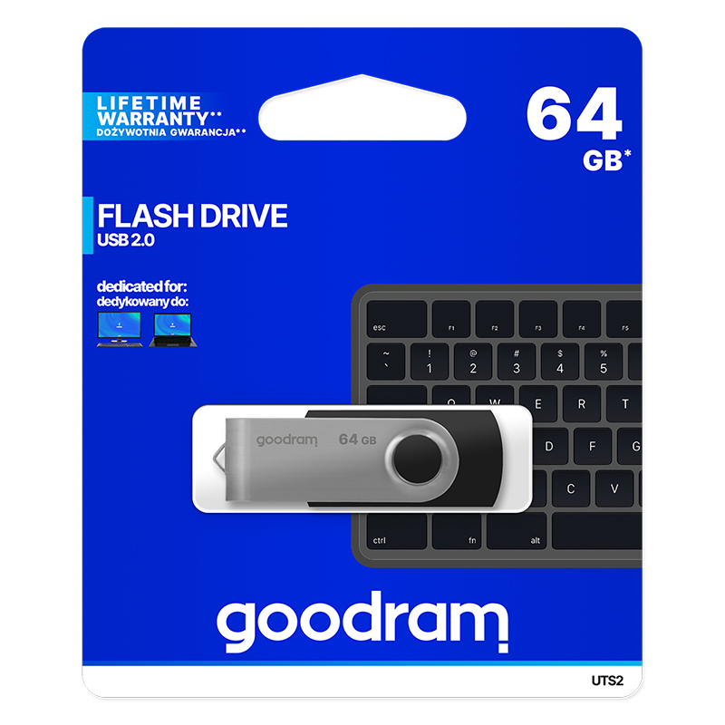 STICK USB 2.0 64GB GOODRAM - NEGRU [6]