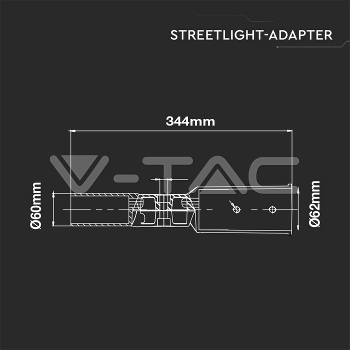 SUPORT PRINDERE LAMPA STRADALA 65MM [5]