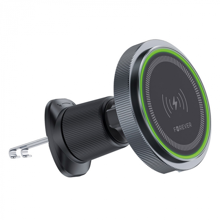 SUPORT TELEFON MAGNETIC CU INCARCARE WIRELESS 15W PRINDERE VENTILATIE [2]