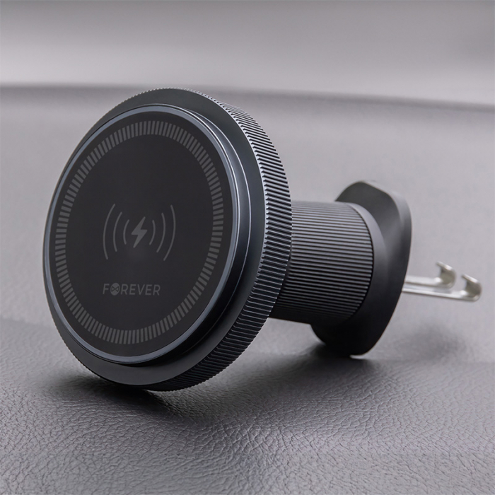 SUPORT TELEFON MAGNETIC CU INCARCARE WIRELESS 15W PRINDERE VENTILATIE [3]