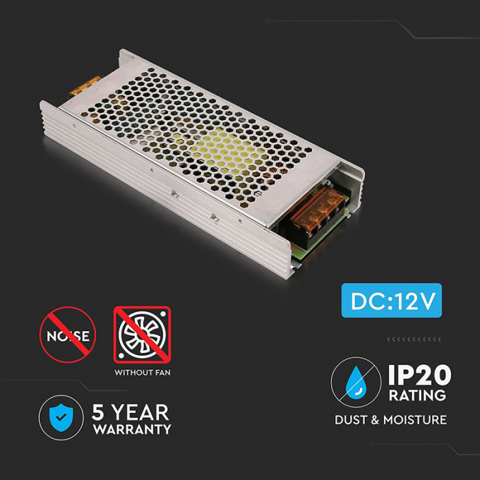 Sursa alimentare banda LED 12V 360W 30A IP20 V-Tac [4]