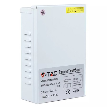 Sursa alimentare banda LED 12V 5A 60W IP44 V-Tac [1]