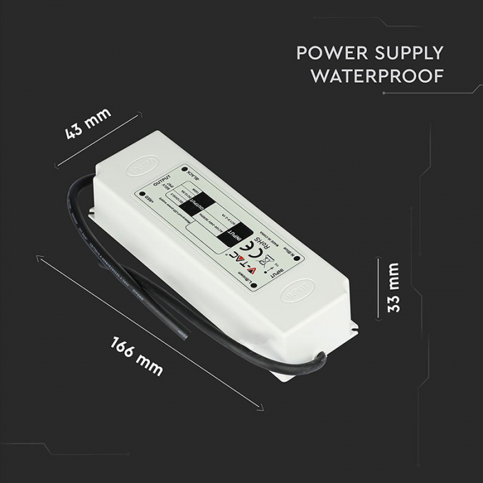 Sursa alimentare banda LED 12V 5A 60W, IP67 V-Tac [5]