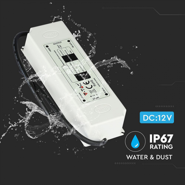 Sursa alimentare banda LED 12V 5A 60W, IP67 V-Tac [7]