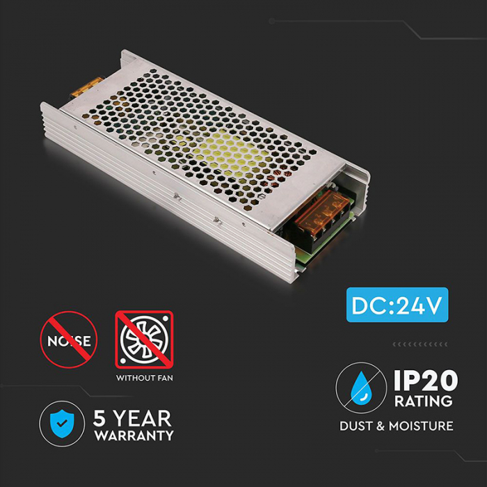 Sursa alimentare banda led 24v 360w 15a ip20 V-tac [5]
