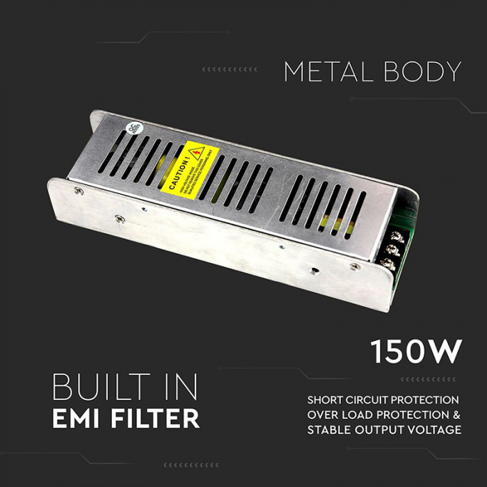 Sursa alimentare dimabila 24V 150W 6.5A IP20 V-Tac [4]