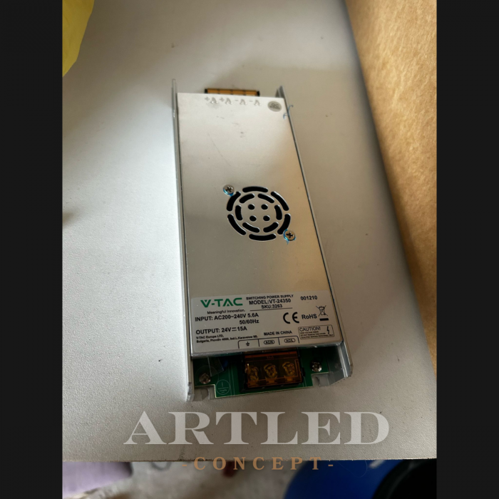 Sursa alimentare SMPS slim 24V 15A 350W V-Tac [2]