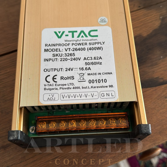 Sursa alimentare SMPS slim 24V 16.6A 400W V-Tac [2]