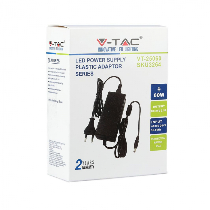 Sursa alimentare smps slim 24v 2.5a 60w V-tac [6]