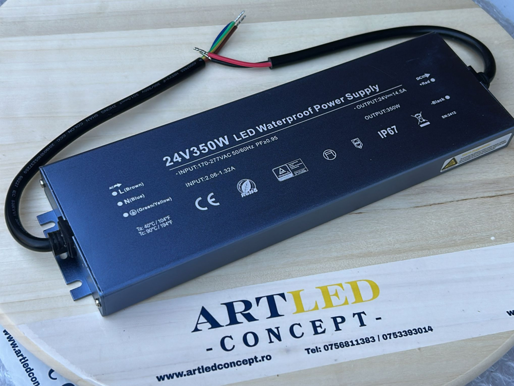 Sursa de alimentare IP67 350W 24V 7 Ani Garantie [2]