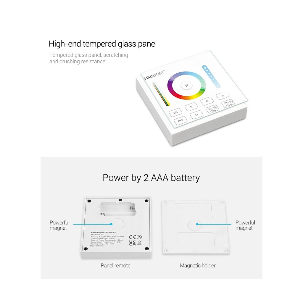 Controller de perete, RGB + CCT B0, Mi-Light [2]