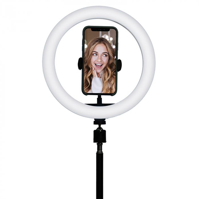 TREPIED SELFIE CU LAMPA CIRCULARA LED 5W 10''/25CM [5]