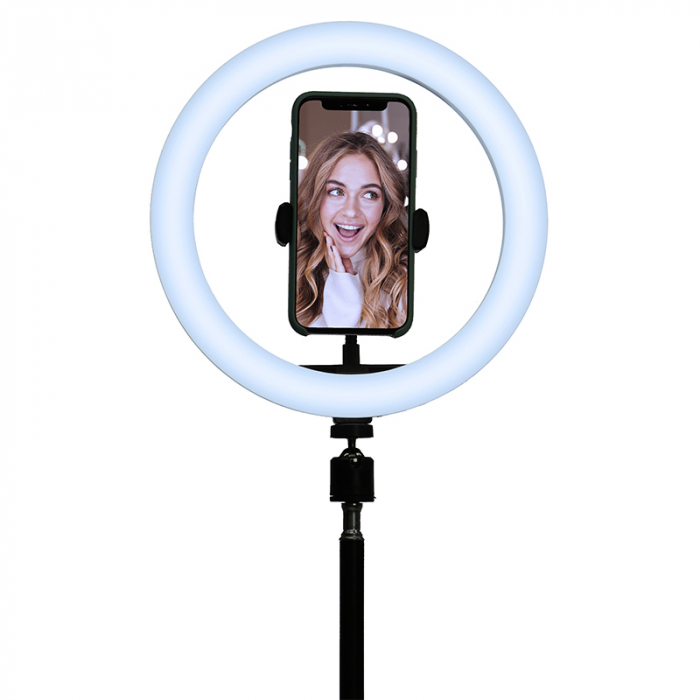 TREPIED SELFIE CU LAMPA CIRCULARA LED 5W 10''/25CM [4]