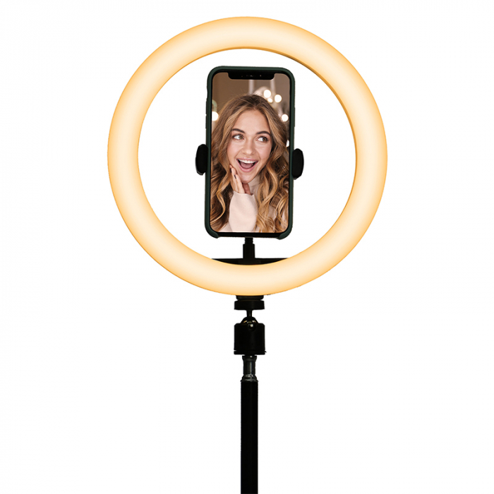 TREPIED SELFIE CU LAMPA CIRCULARA LED 5W 10''/25CM [3]