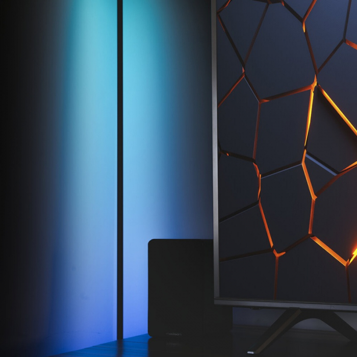 Tub LED RGB 18W, 1.5 metri, negru - Stick cu iluminare vibrantă [4]