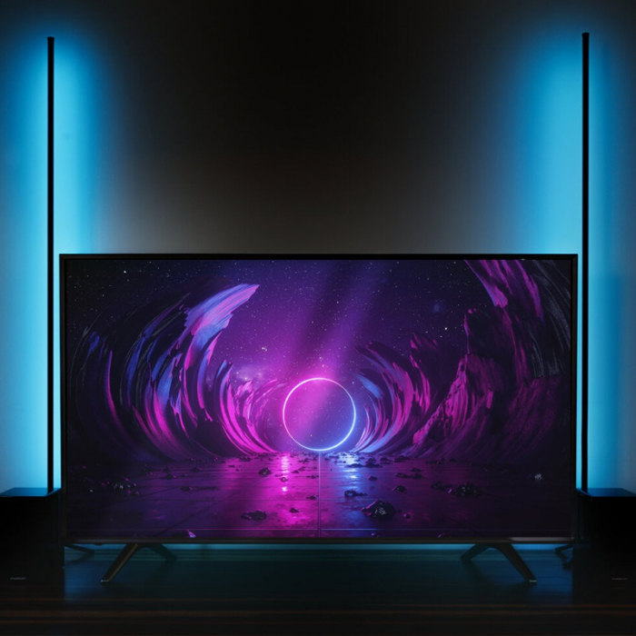 Tub LED RGB 18W, 1.5 metri, negru - Stick cu iluminare vibrantă [7]