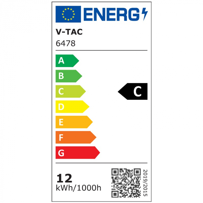 Tub led t8 12w 120cm 4000k alb neutru - 160lm/watt V-tac [5]