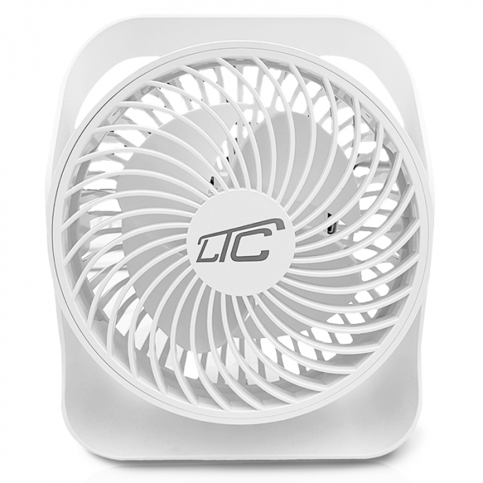 VENTILATOR 5.6" 5W PORTABIL CU ACUMULATOR 2000MAH - ALB [3]