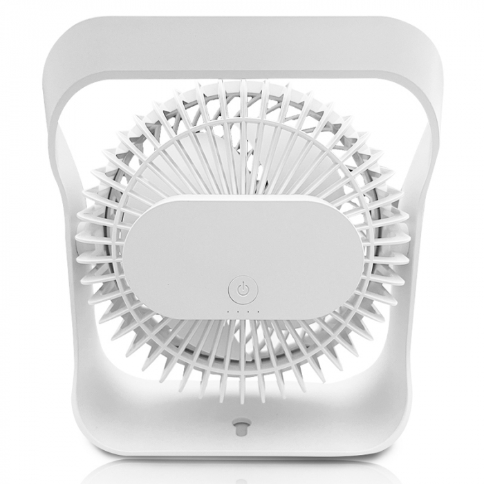 VENTILATOR 5.6" 5W PORTABIL CU ACUMULATOR 2000MAH - ALB [5]