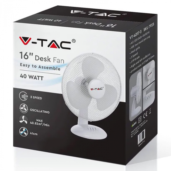 VENTILATOR BIROU PALETE 16" 40W [7]
