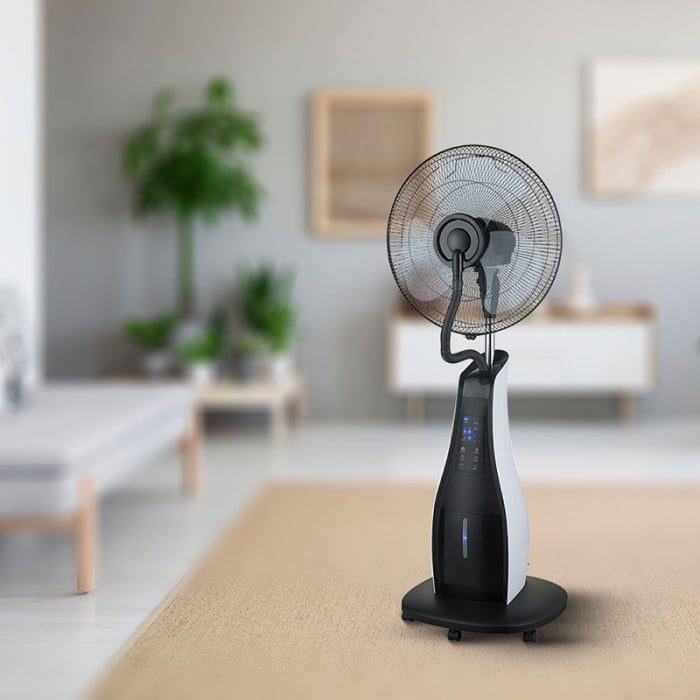 VENTILATOR CU PULVERIZARE CU REZERVOR 3.2L 80W - ALB/NEGRU [4]