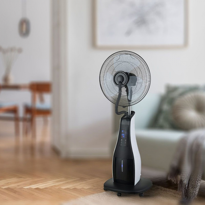 VENTILATOR CU PULVERIZARE CU REZERVOR 3.2L 80W - ALB/NEGRU [5]